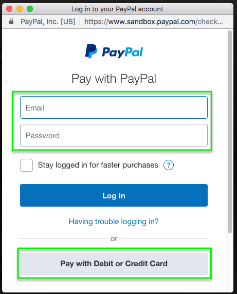 paypal login account